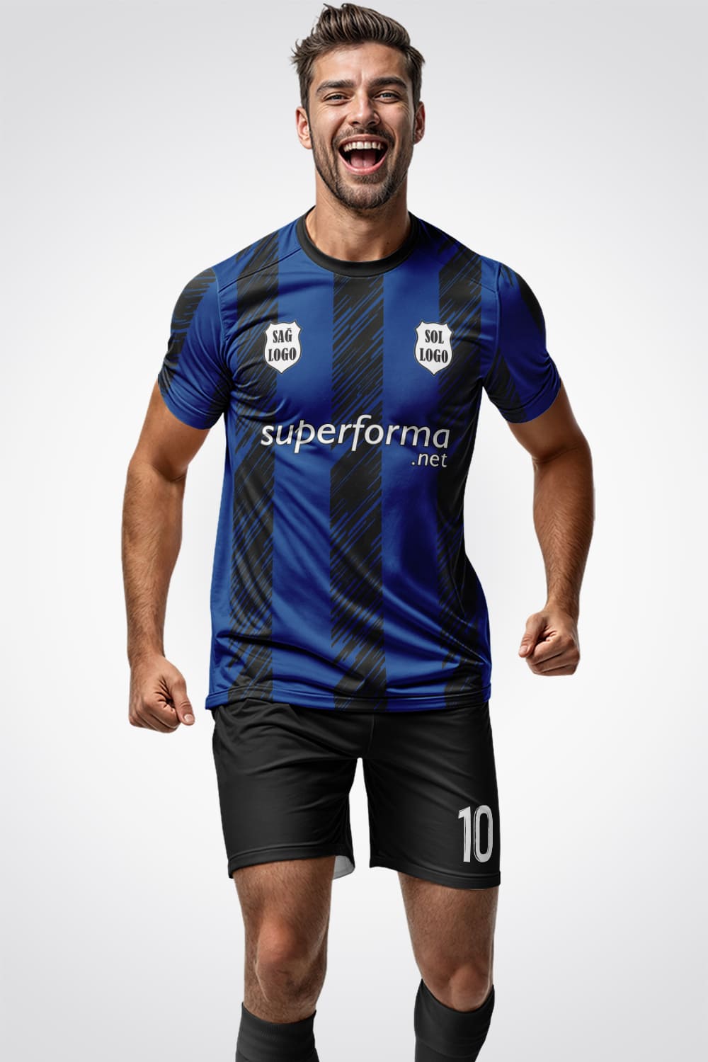 Lacivert Siyah Halı Saha Forma Lacivert Siyah Halı Saha Forma