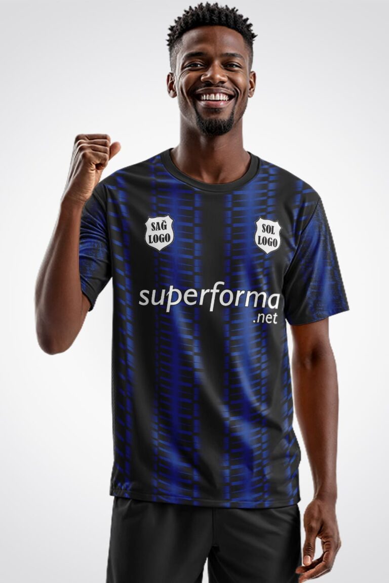 Lacivert Siyah Pro Halı Saha Forma