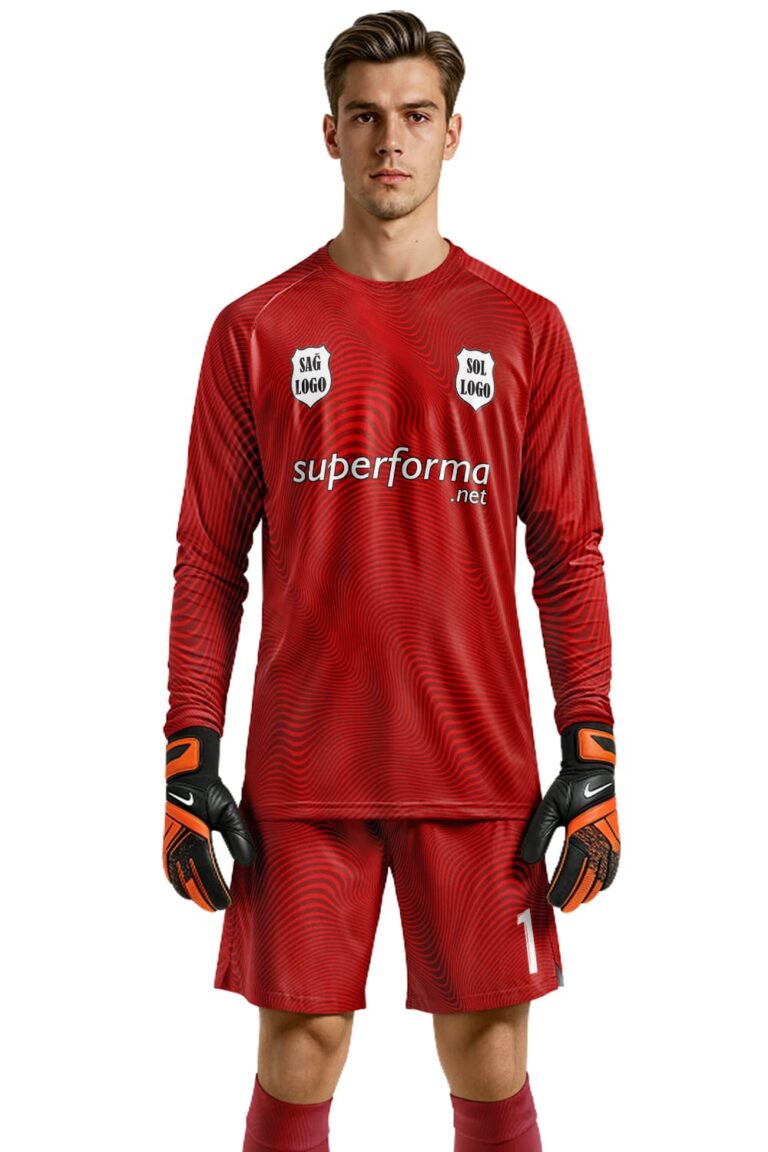 Kırmızı Siyah Kaleci Forması