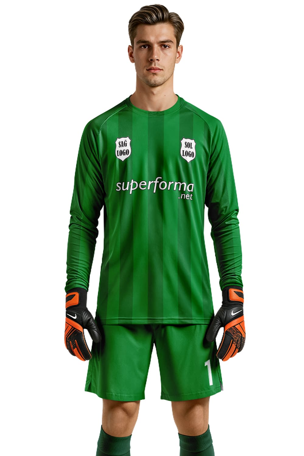 Yeşil Siyah Kaleci Forması Yeşil Siyah Kaleci Forması