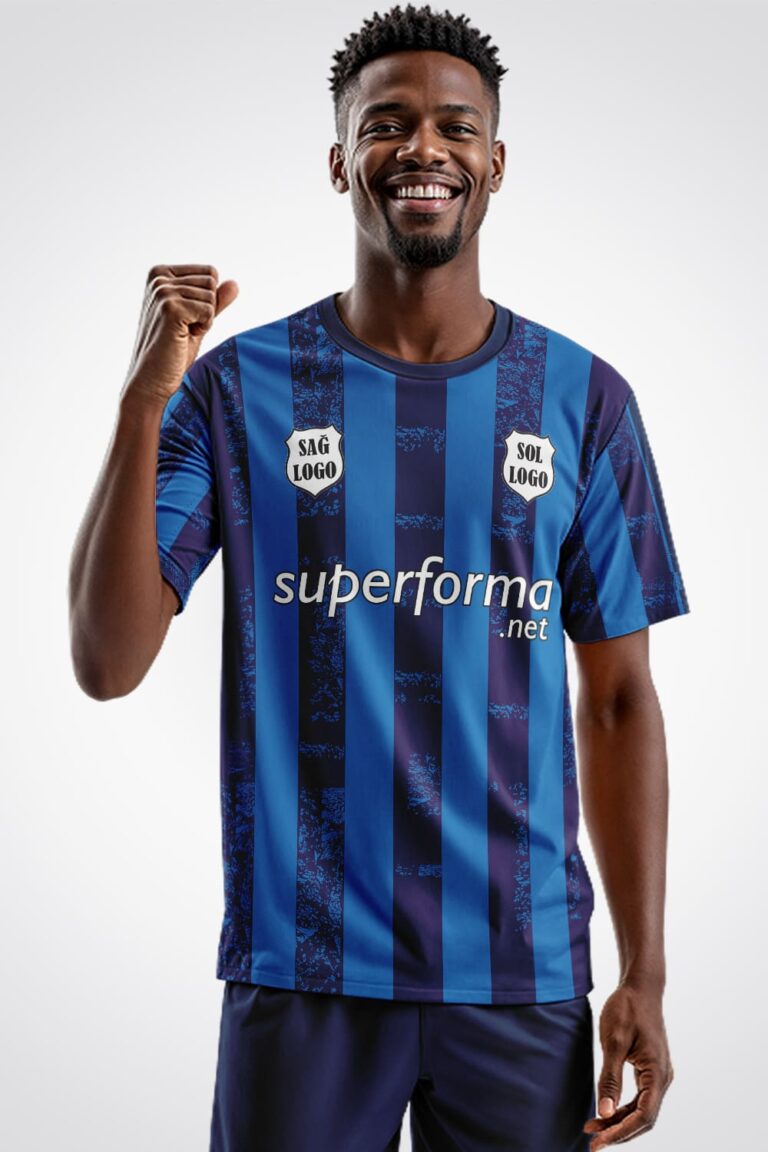 Lacivert Mavi Halı Saha Forma