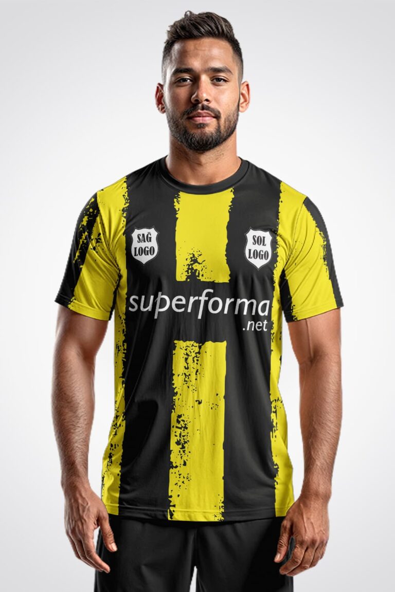 Sarı Siyah Prime Halı Saha Forma