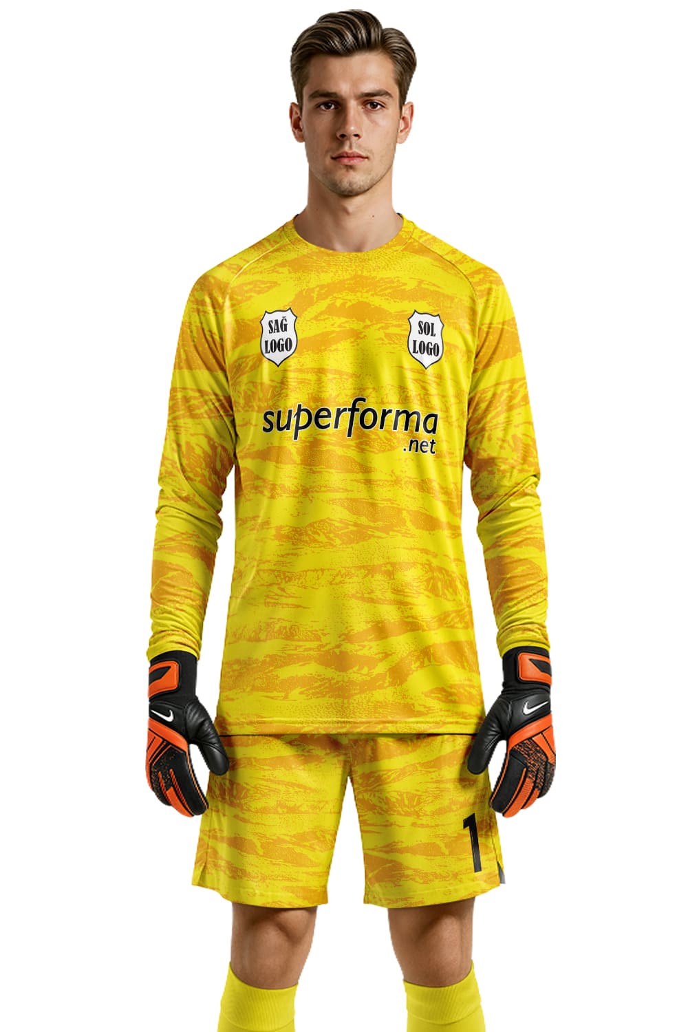 Sarı Siyah Kaleci Forması Sarı Siyah Kaleci Forması