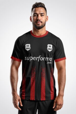 Siyah Kırmızı 2026 Halı Saha Forma