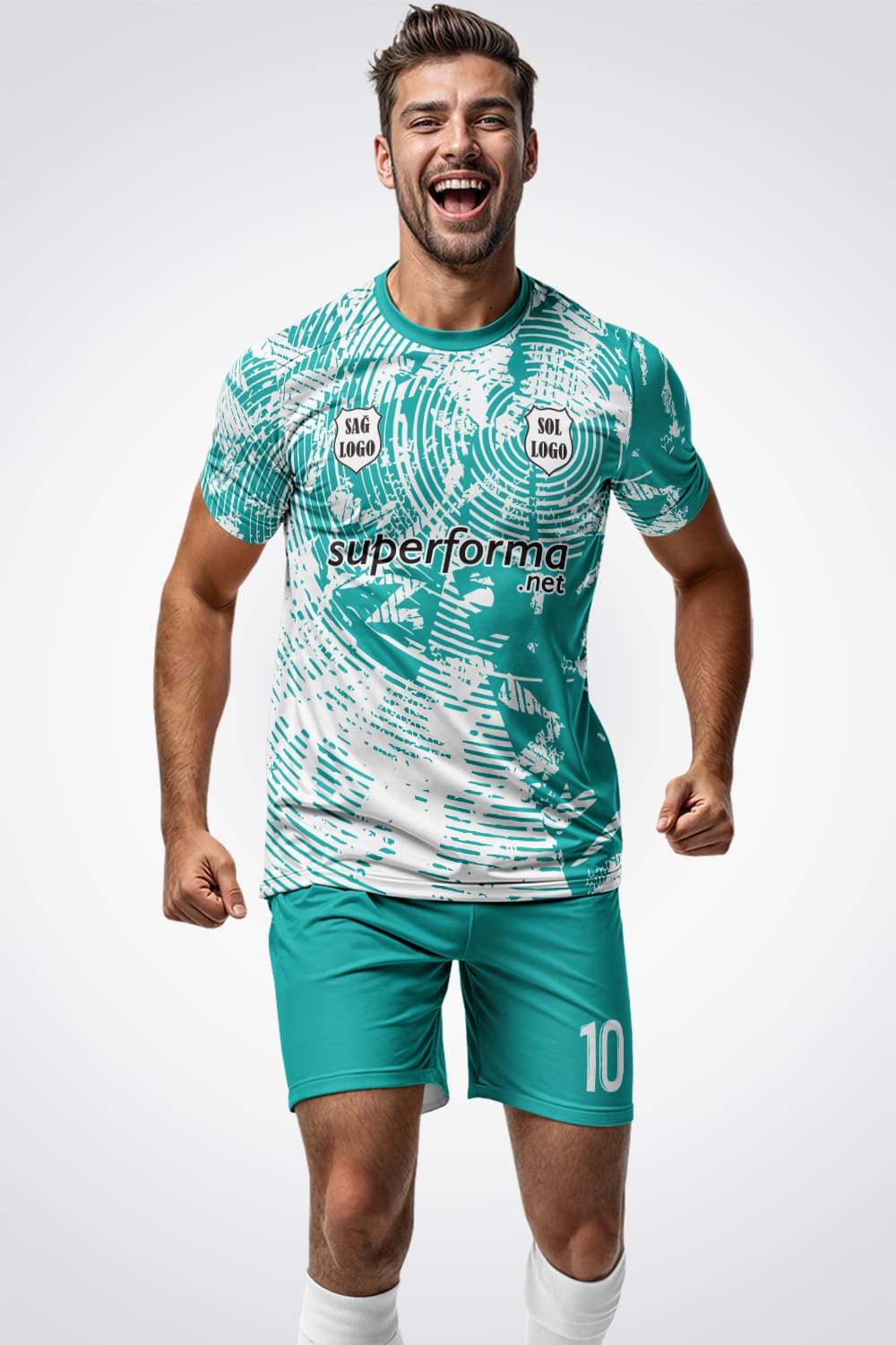 Turkuaz Beyaz 2026 Halı Saha Forma Turkuaz Beyaz 2026 Halı Saha Forma