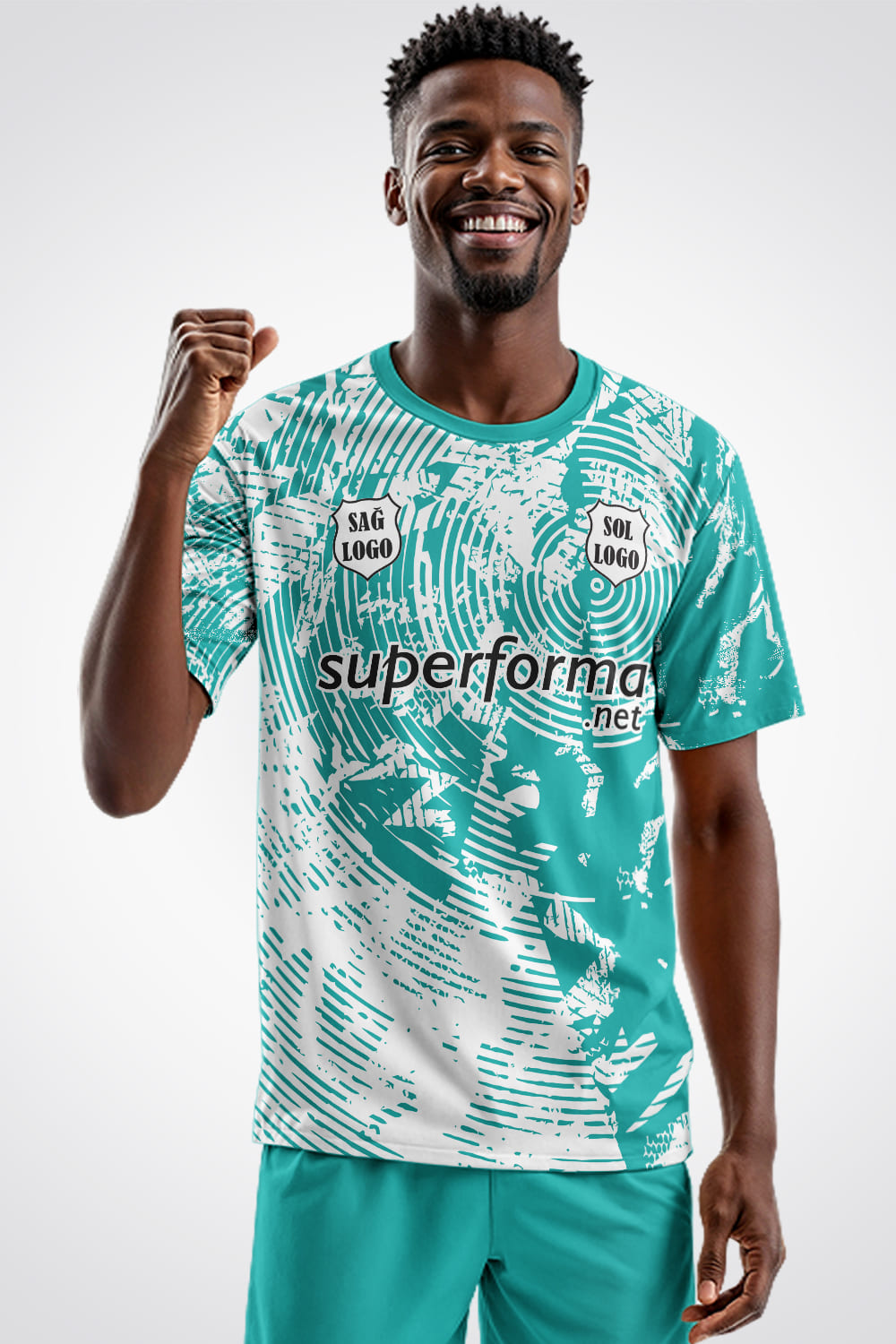 Turkuaz Beyaz 2026 Halı Saha Forma Turkuaz Beyaz 2026 Halı Saha Forma