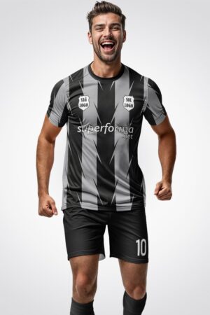 Gri Siyah Pro Halı Saha Forma