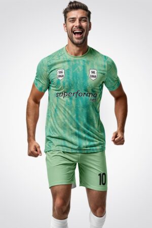 Yeşil Retro Halı Saha Forma