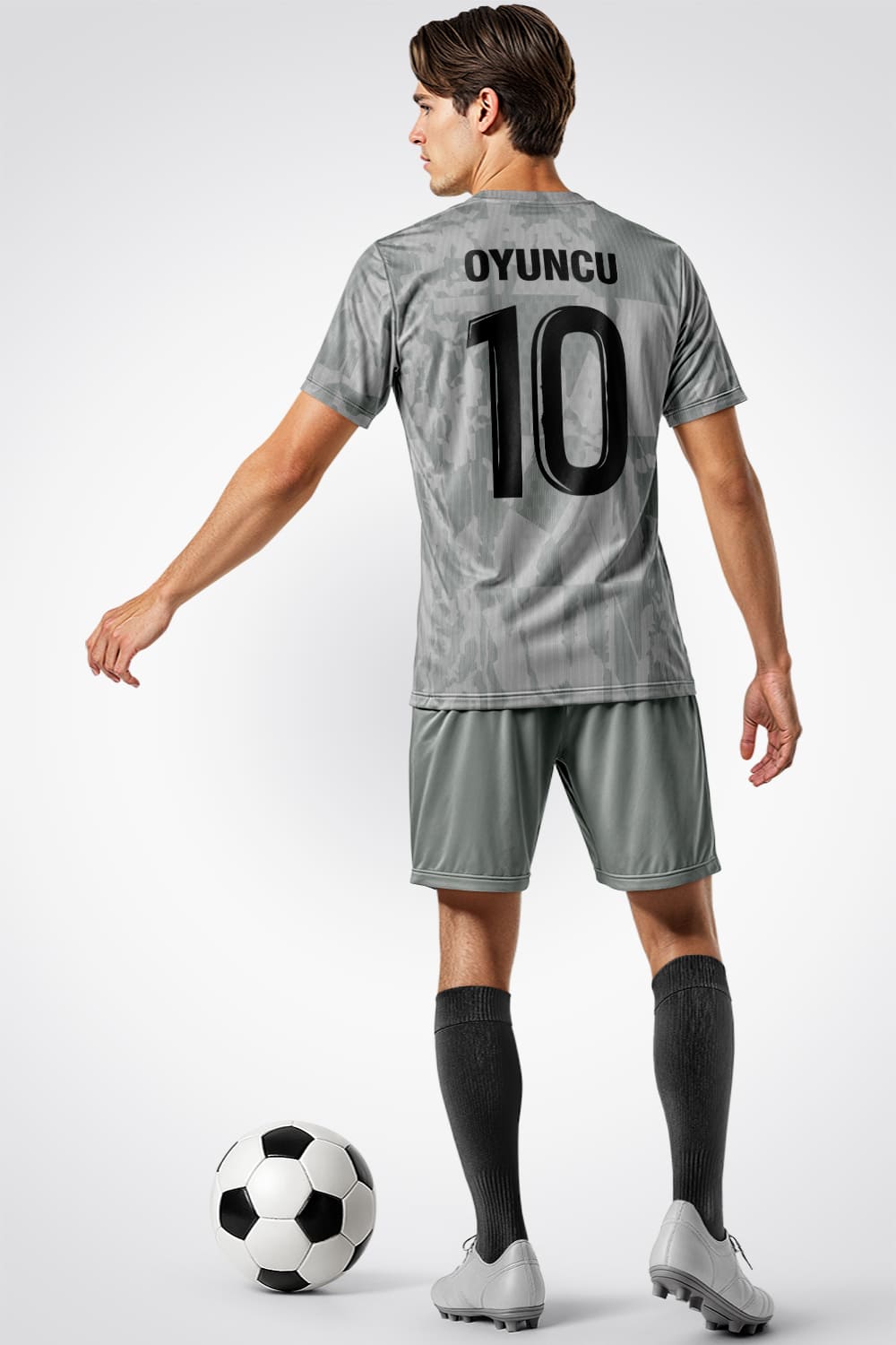 Gri Klasik Halı Saha Forma Gri Klasik Halı Saha Forma