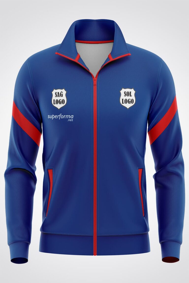 Lacivert Kırmızı Eşofman