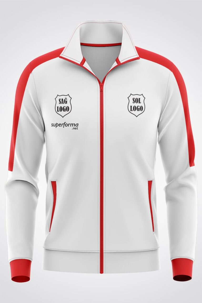 Beyaz Kırmızı Eşofman