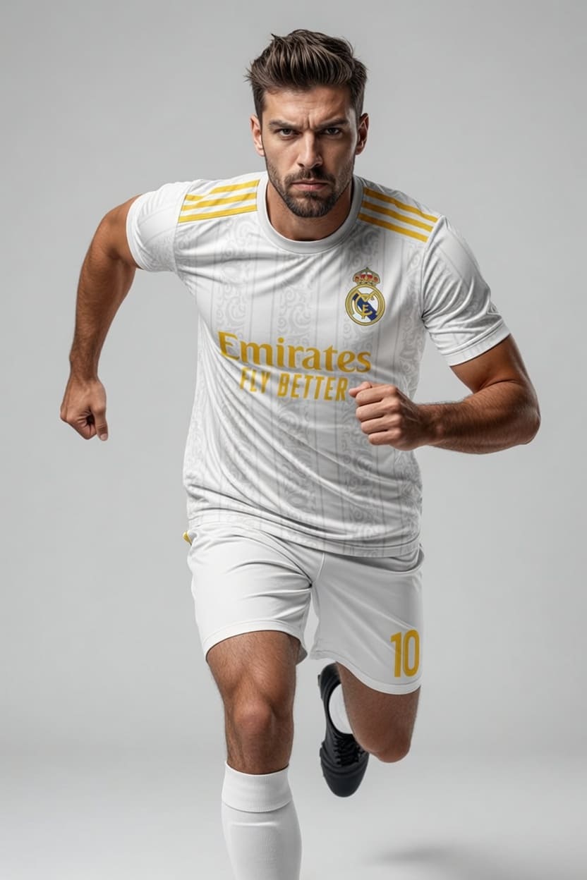 Real Madrid Beyaz Futbol Forması Real Madrid Beyaz Futbol Forması