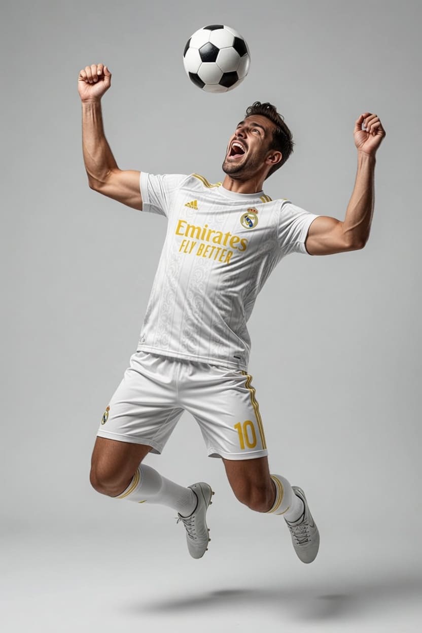 Real Madrid Beyaz Futbol Forması Real Madrid Beyaz Futbol Forması